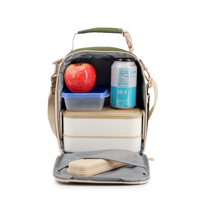 Cole Insulated Lunch Bag in Olive Green - JWorldstore