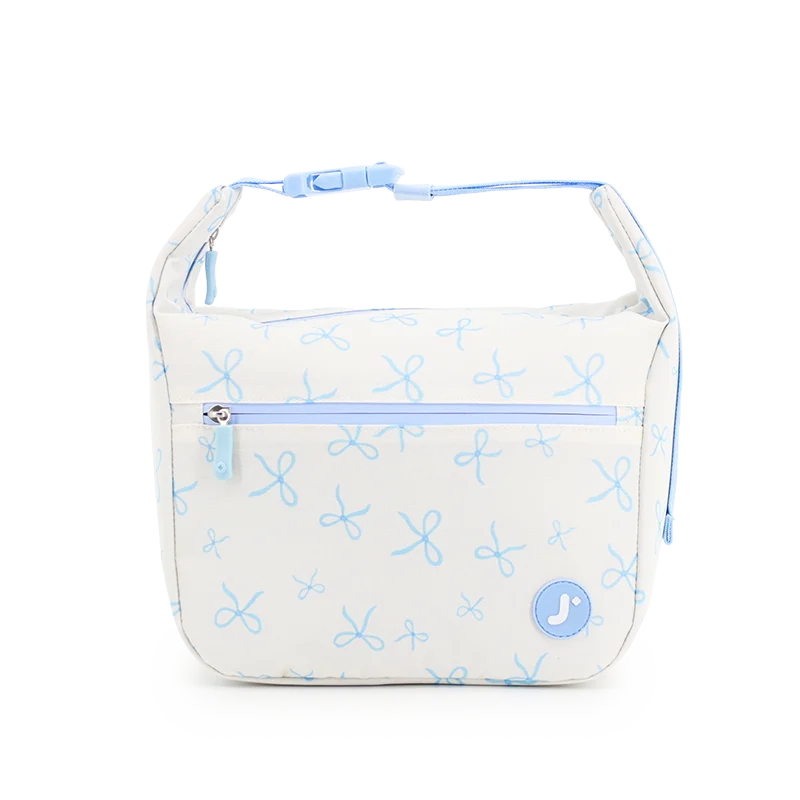 Lane Insulated Lunch Bag in Blue Bows - JWorldstore