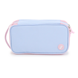 Doodle Pencil Case with Handle Strap in Baby Blue - JWorldstore