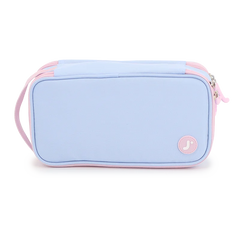 Doodle Pencil Case with Handle Strap in Baby Blue - JWorldstore