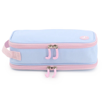 Doodle Pencil Case with Handle Strap in Baby Blue - JWorldstore