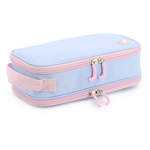 Doodle Pencil Case with Handle Strap in Baby Blue - JWorldstore