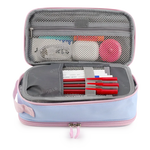 Doodle Pencil Case with Handle Strap in Baby Blue - JWorldstore