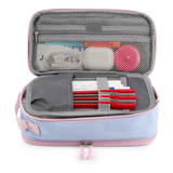 Doodle Pencil Case with Handle Strap in Baby Blue - JWorldstore