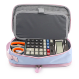 Doodle Pencil Case with Handle Strap in Baby Blue - JWorldstore