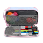 Doodle Pencil Case with Handle Strap in Baby Blue - JWorldstore