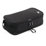 Doodle Pencil Case with Handle Strap in Black