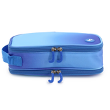 Doodle Pencil Case with Handle Strap in Blue Gradient - JWorldstore