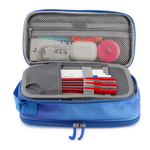 Doodle Pencil Case with Handle Strap in Blue Gradient - JWorldstore