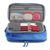 Doodle Pencil Case with Handle Strap in Blue Gradient - JWorldstore