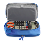 Doodle Pencil Case with Handle Strap in Blue Gradient - JWorldstore