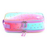 Doodle Pencil Case with Handle Strap in Confetti
