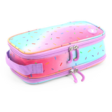 Doodle Pencil Case with Handle Strap in Confetti