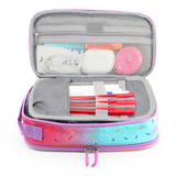 Doodle Pencil Case with Handle Strap in Confetti