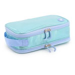 Doodle Pencil Case with Handle Strap in Metallic Teal - JWorldstore