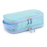 Doodle Pencil Case with Handle Strap in Metallic Teal - JWorldstore