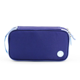 Doodle Pencil Case with Handle Strap in Navy