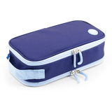 Doodle Pencil Case with Handle Strap in Navy