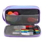 Doodle Pencil Case with Handle Strap in Purple Mermaid - JWorldstore