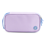 Doodle Pencil Case with Handle Strap in Purple