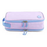 Doodle Pencil Case with Handle Strap in Purple