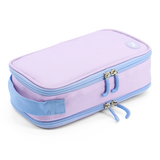 Doodle Pencil Case with Handle Strap in Purple