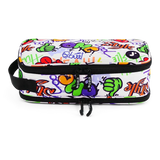 Doodle Pencil Case with Handle Strap in Street Art