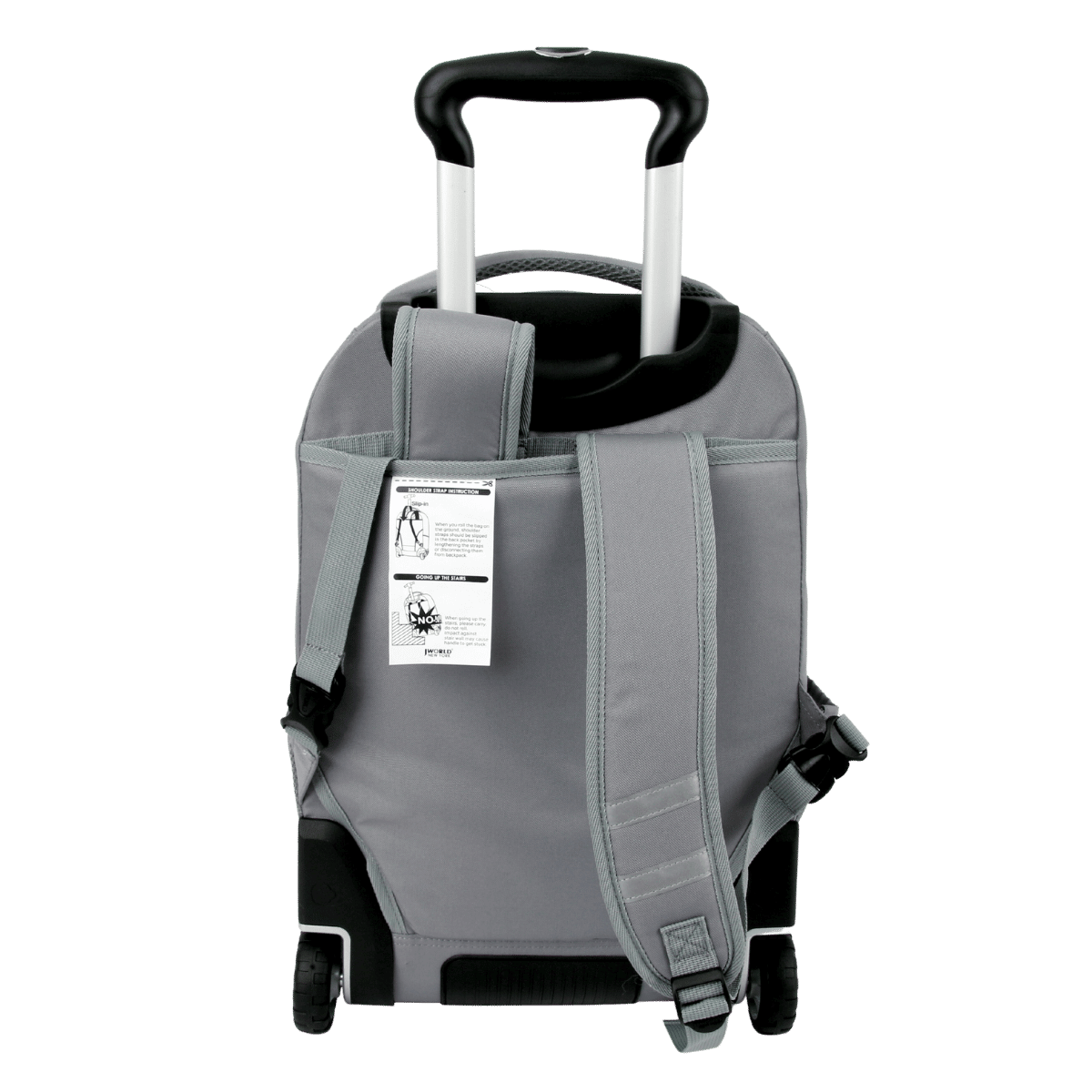 Lash Laptop Rolling Backpack - 19 Inch GREY/PINK