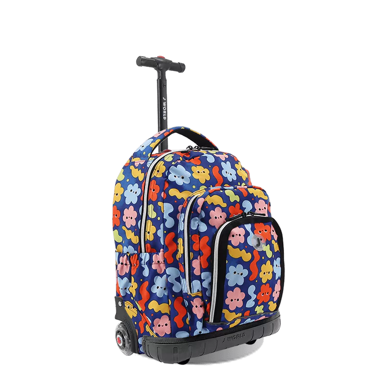 Lollipop Kids Rolling Backpack With Lunch Bag (16 Inch) - JWorldstore