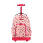 Lollipop Kids Rolling Backpack With Lunch Bag (16 Inch) in Pink Yard - Final Sale - JWorldstore