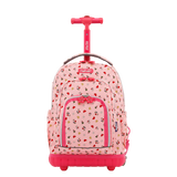 Lollipop Kids Rolling Backpack With Lunch Bag (16 Inch) in Pink Yard - Final Sale - JWorldstore