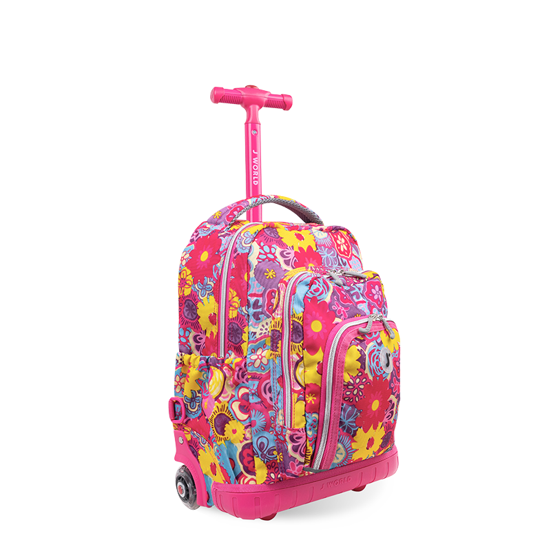 Lollipop Kids Rolling Backpack With Lunch Bag (16 Inch) - JWorldstore