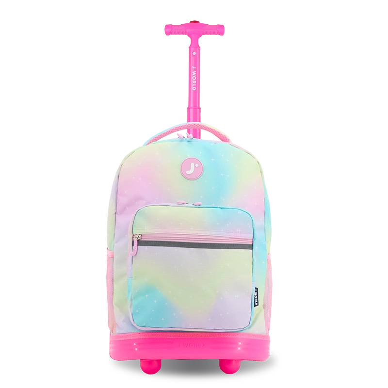 Sunrise Rolling Backpack (18 Inch) in Aurora - JWorldstore