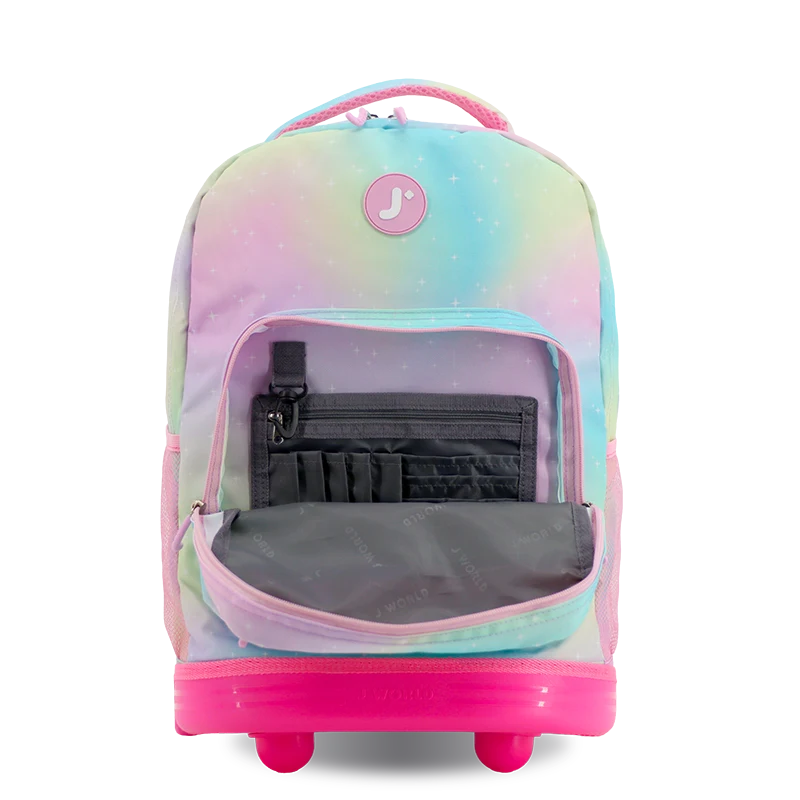 Sunrise Rolling Backpack (18 Inch) in Aurora - JWorldstore