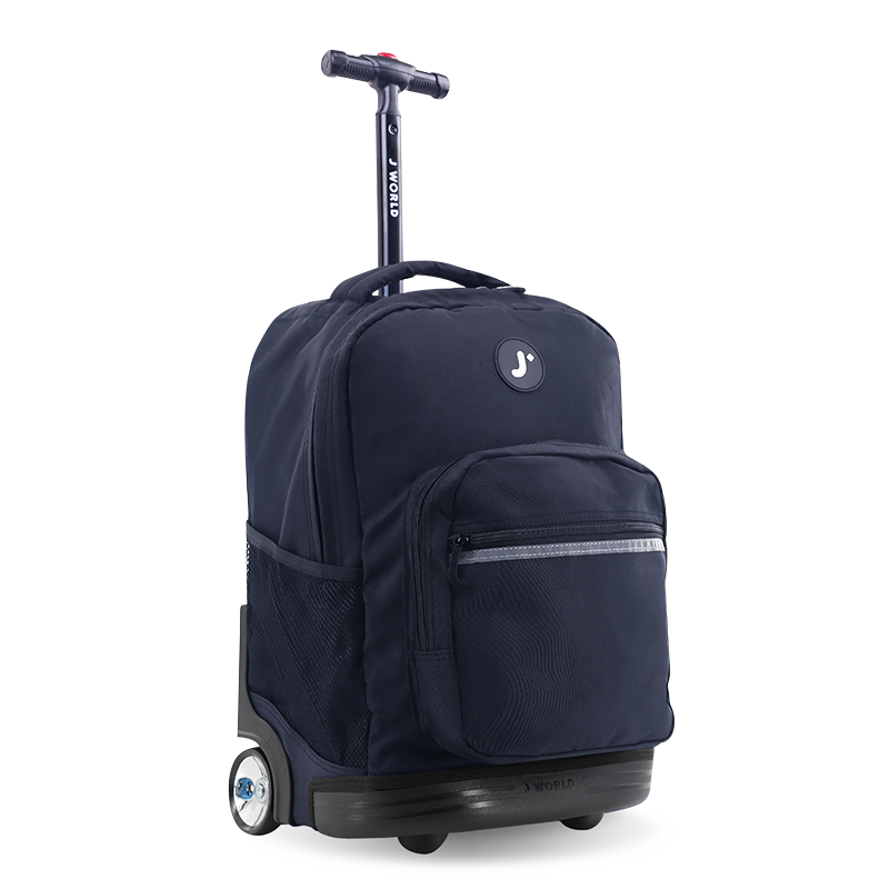 18 inch rolling laptop backpack J World Sunrise Rolling Backpack, 18", Black