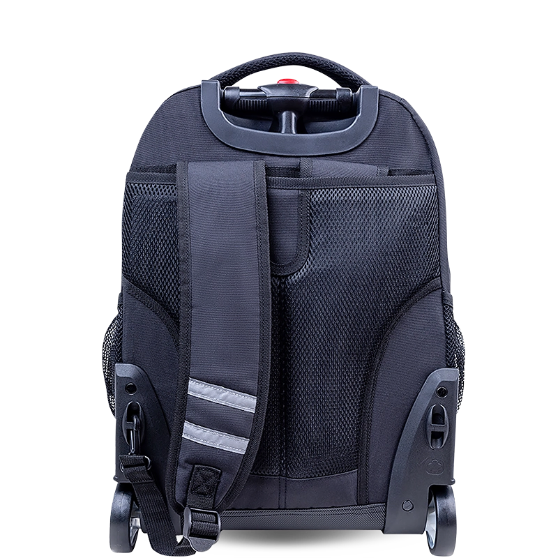 18 inch laptop backpacks J World Sunrise Rolling Backpack, 18", Black