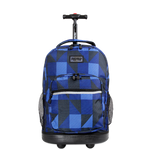 Sunrise Rolling Backpack (18 Inch) in Block Navy - JWorldstore