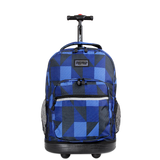 Sunrise Rolling Backpack (18 Inch) in Block Navy - JWorldstore