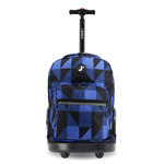 Sunrise Rolling Backpack (18 Inch) in Block Navy - JWorldstore