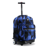 Sunrise Rolling Backpack (18 Inch) in Block Navy - JWorldstore