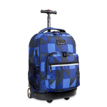 Sunrise Rolling Backpack (18 Inch) in Block Navy - JWorldstore