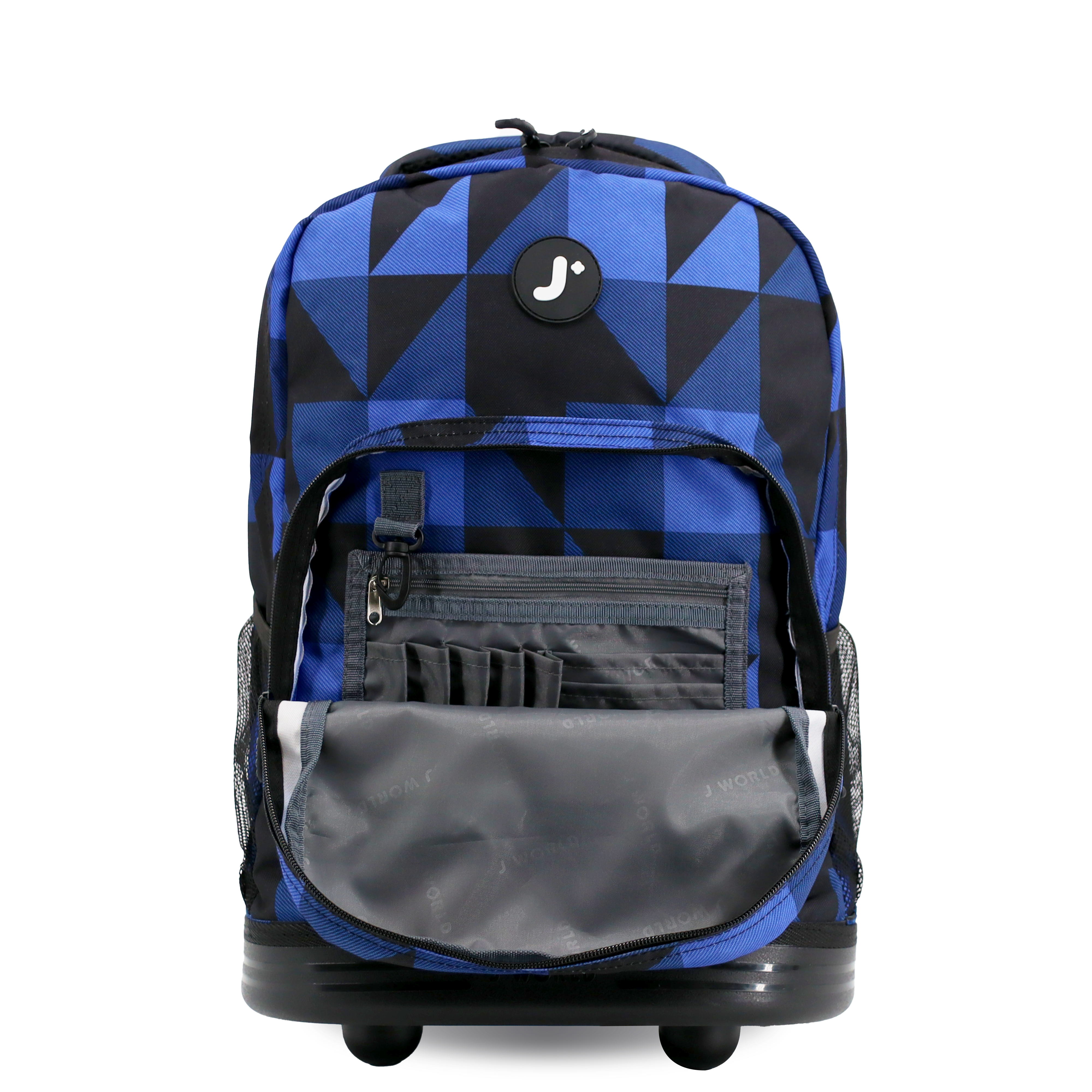 Sunrise Rolling Backpack (18 Inch) in Block Navy - JWorldstore