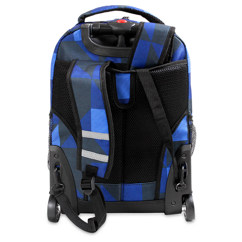 Sunrise Rolling Backpack (18 Inch) in Block Navy - JWorldstore