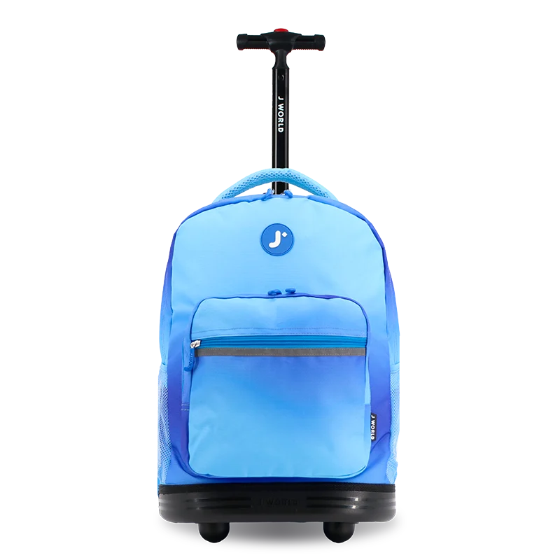 Sunrise Rolling Backpack (18 Inch) in Blue Gradient - JWorldstore