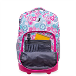 Sunrise Rolling Backpack (18 Inch) in Blue Raspberry - JWorldstore