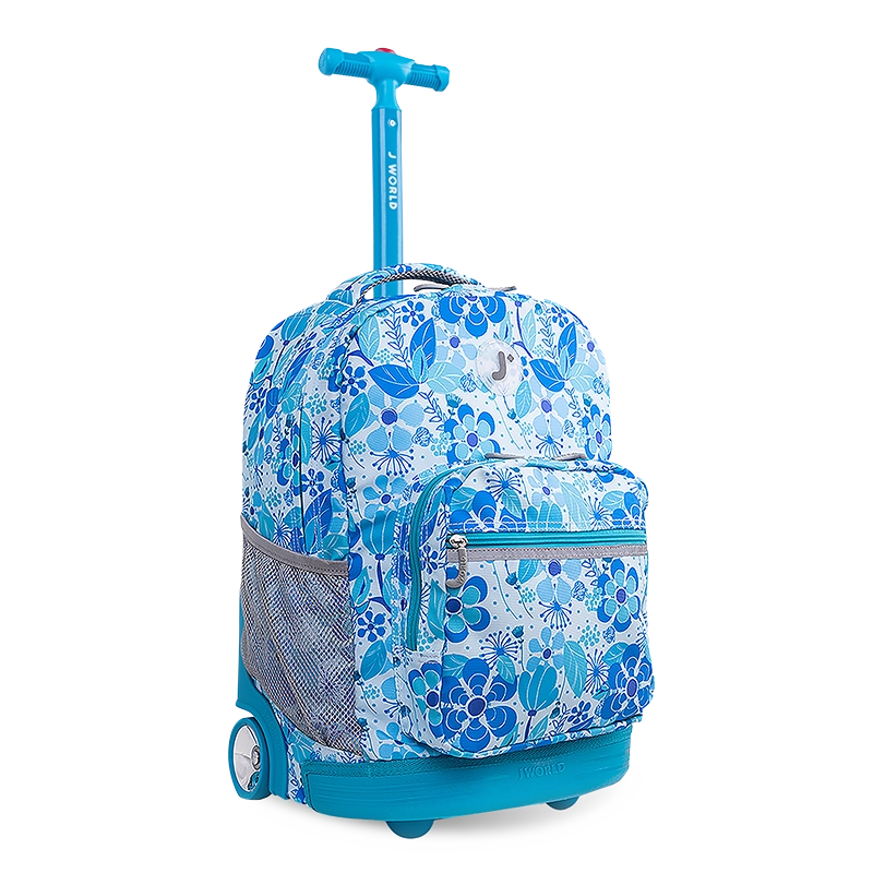 blue jansport rolling backpack J World Sunrise 18" Rolling Backpack