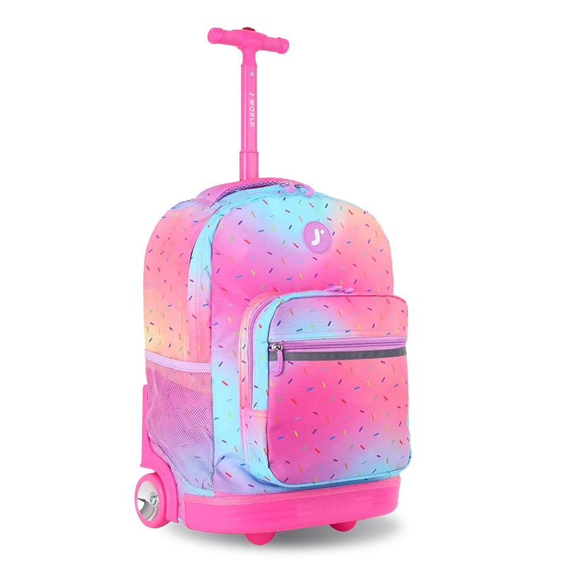 Sunrise Rolling Backpacks for Girls | Confetti | J World – JWorldstore Sunrise Rolling Backpacks for Girls | Confetti | J World – JWorldstore