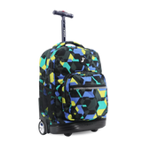 Sunrise Rolling Backpack (18 Inch) in Cubes