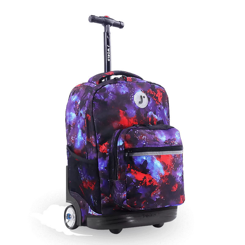 Sunrise Rolling Backpack (18 Inch) in Galaxy - JWorldstore