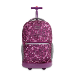 Sunrise Rolling Backpack (18 Inch) in Garden Purple - Final Sale - JWorldstore